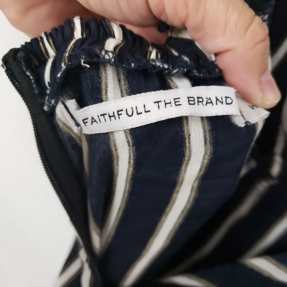 Faithfull the Brand striped jumpsuit S - Picture 8 of 13